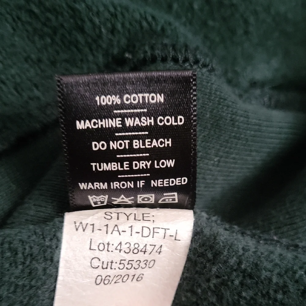 American Giant Women's Classic Full-zip Hoodie In Hunter Green - Picture 6 of 7